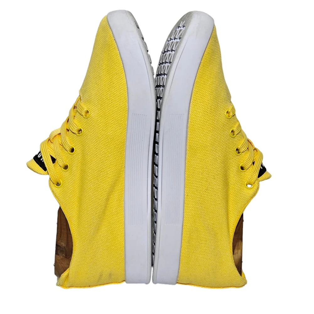 NOBULL Women’s Size 6 Canvas Trainer Sneaker Yellow Lifting Gym - Picture 5 of 13
